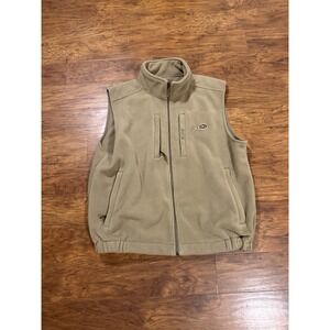 Drake Waterfowl Systems 2XL  Fleece Vest Tan Zip Up Hunting Outdoors